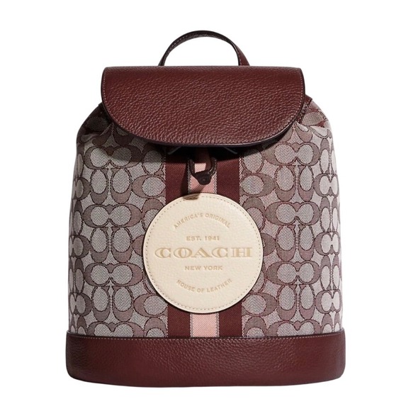 Coach DemspseyDrawstringBackpack Burgundy